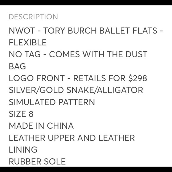Gorgeous Tory Burch Flats - Picture 5 of 5